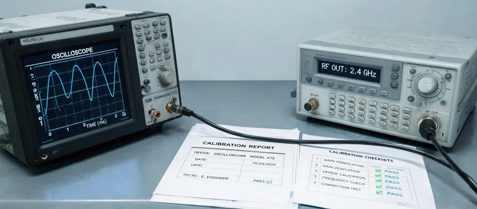 Tektronix application note measurement bench